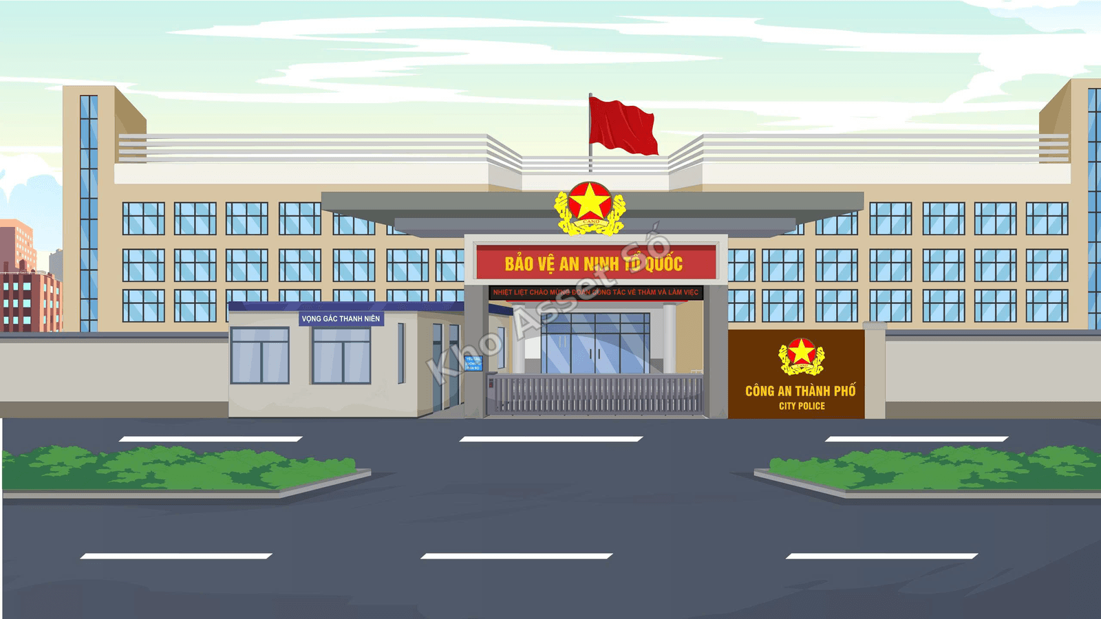 Trụ sở Công an TP TX Huyện